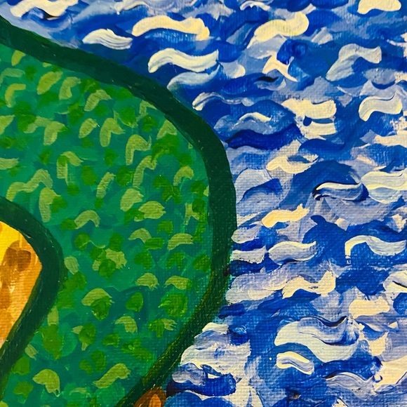 Original Art-The Little Mermaid-Acrylic on Canvas - Picture 3 of 7